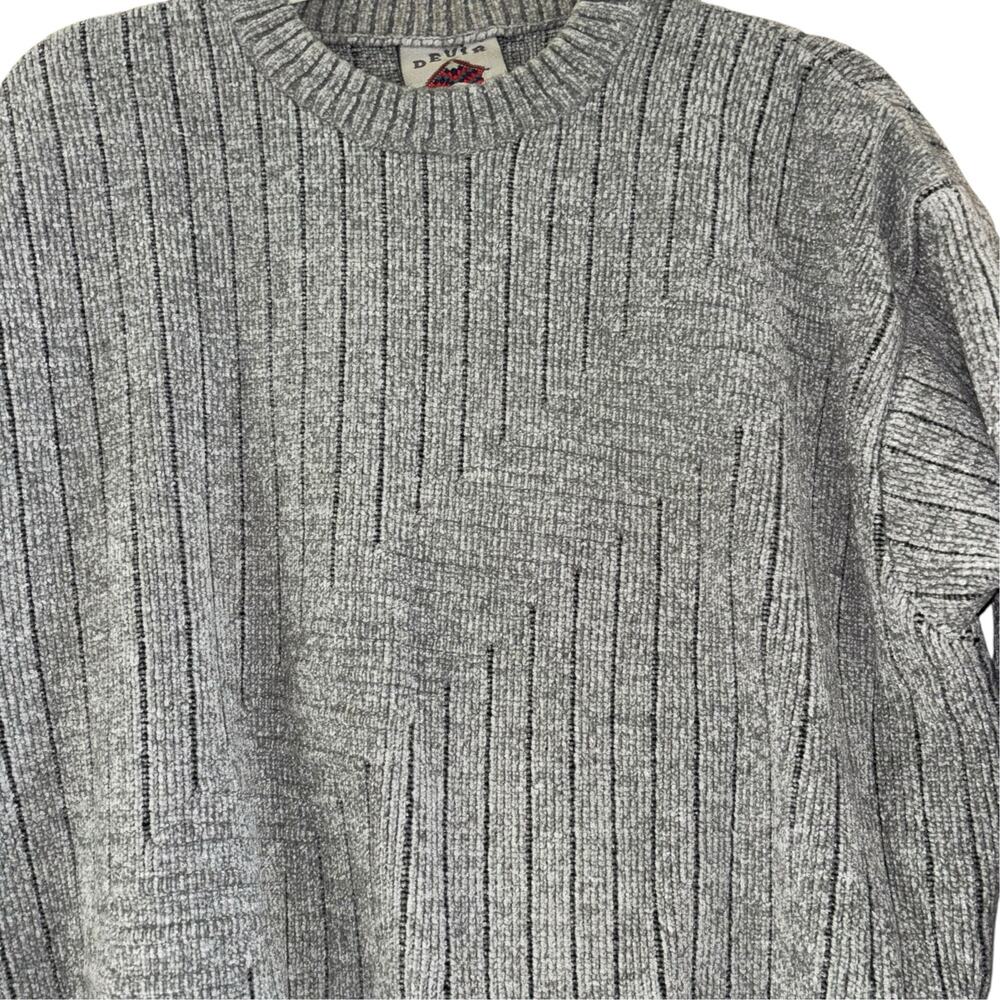 VTG Devir Wool Gray Sweater Men’s 2Xl Casual Workwear Warm Cozy Preppy Academia - Picture 4 of 10